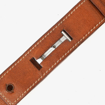 Hermès Cherche Midi CM1.210 Uhr aus Stahl und Leder