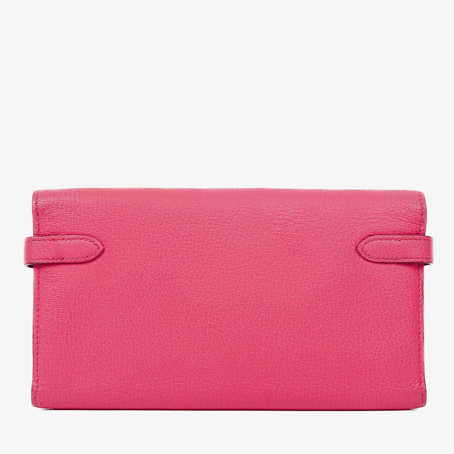 Hermès Kelly Longue Geldbörse aus Chevre Mysore in Rose Shocking