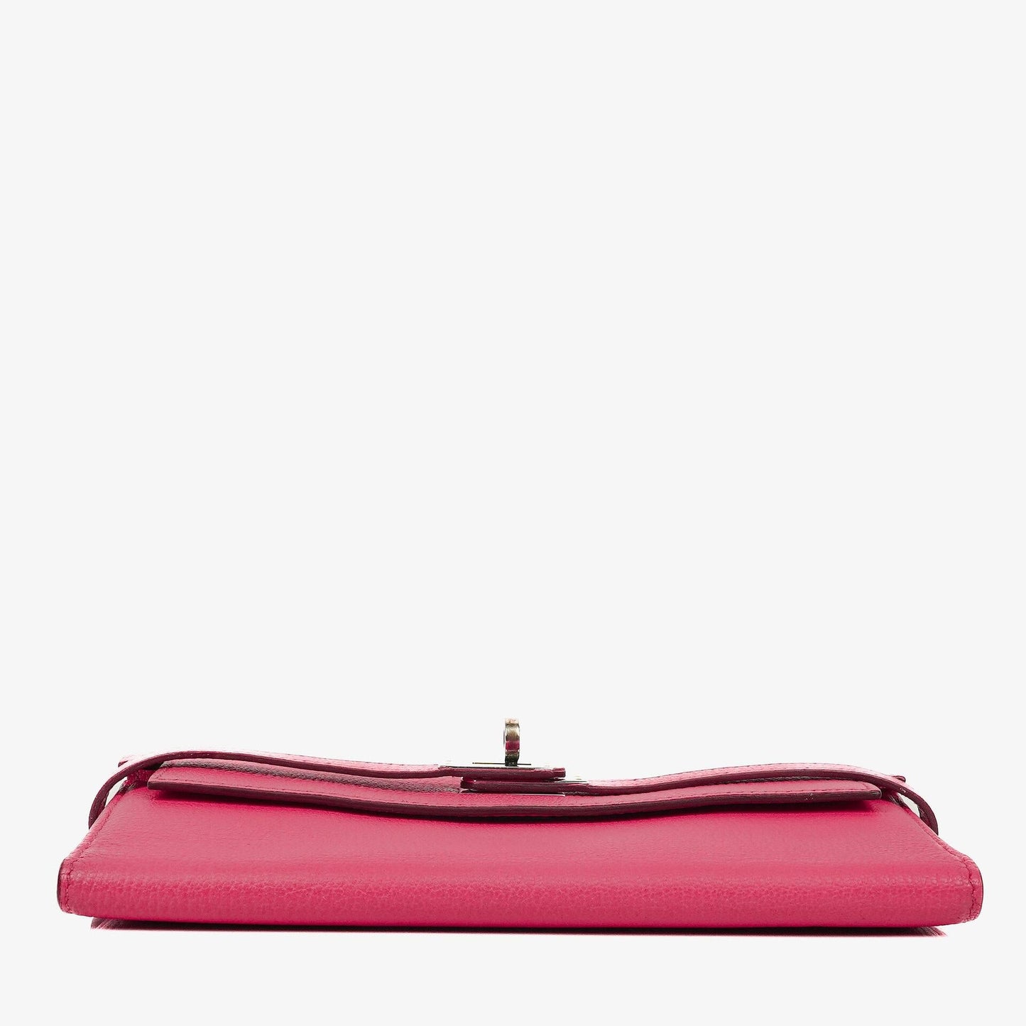 Hermès Kelly Longue Geldbörse aus Chevre Mysore in Rose Shocking