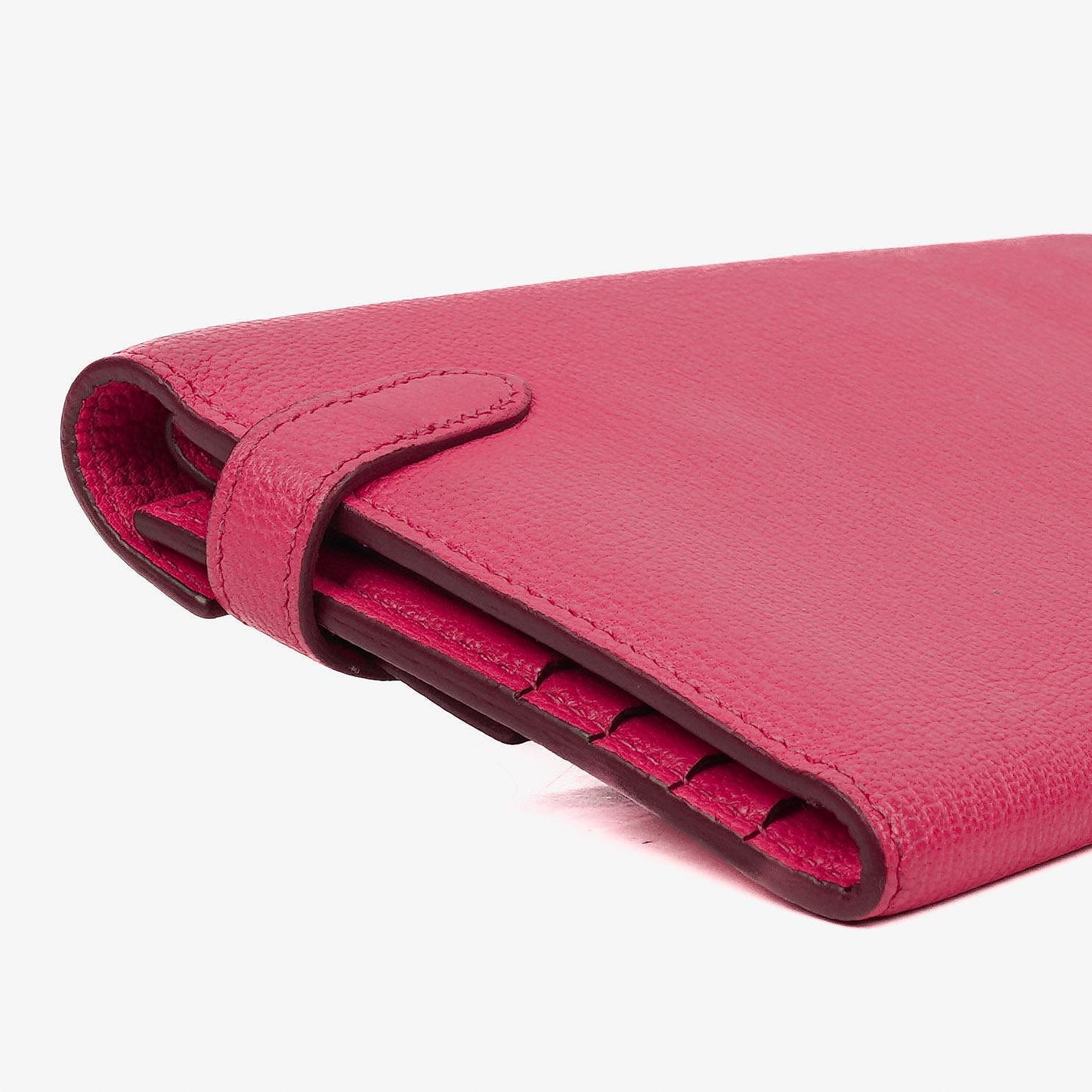 Hermès Kelly Longue Geldbörse aus Chevre Mysore in Rose Shocking