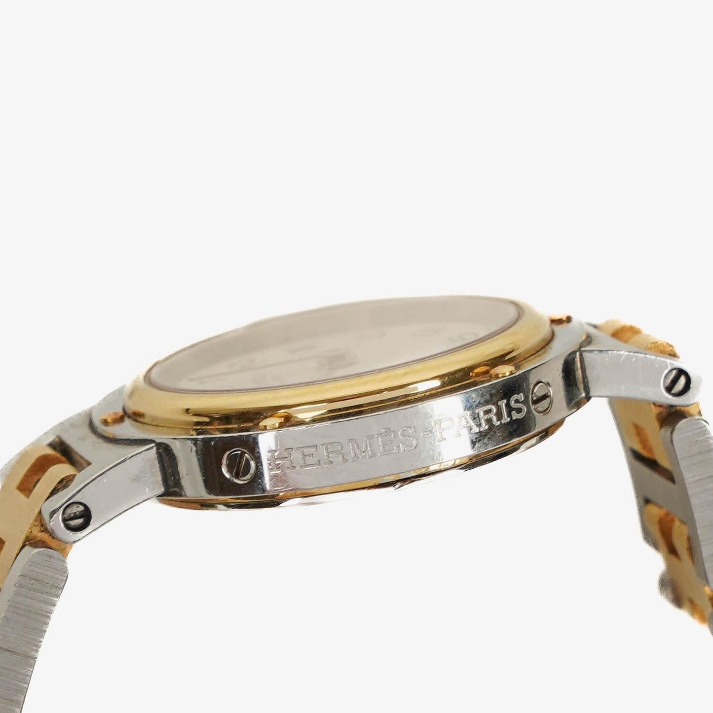 Hermès Clipper 24 mm Quarzuhr aus Edelstahl