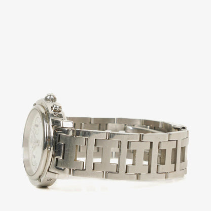 Hermès Clipper Chronograph 31 mm Quarzuhr aus Edelstahl