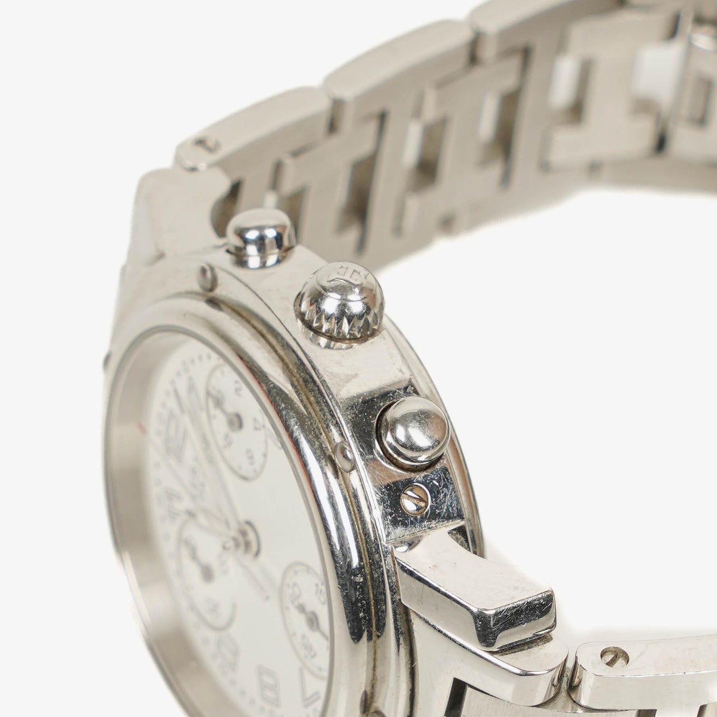 Hermès Clipper Chronograph 31 mm Quarzuhr aus Edelstahl