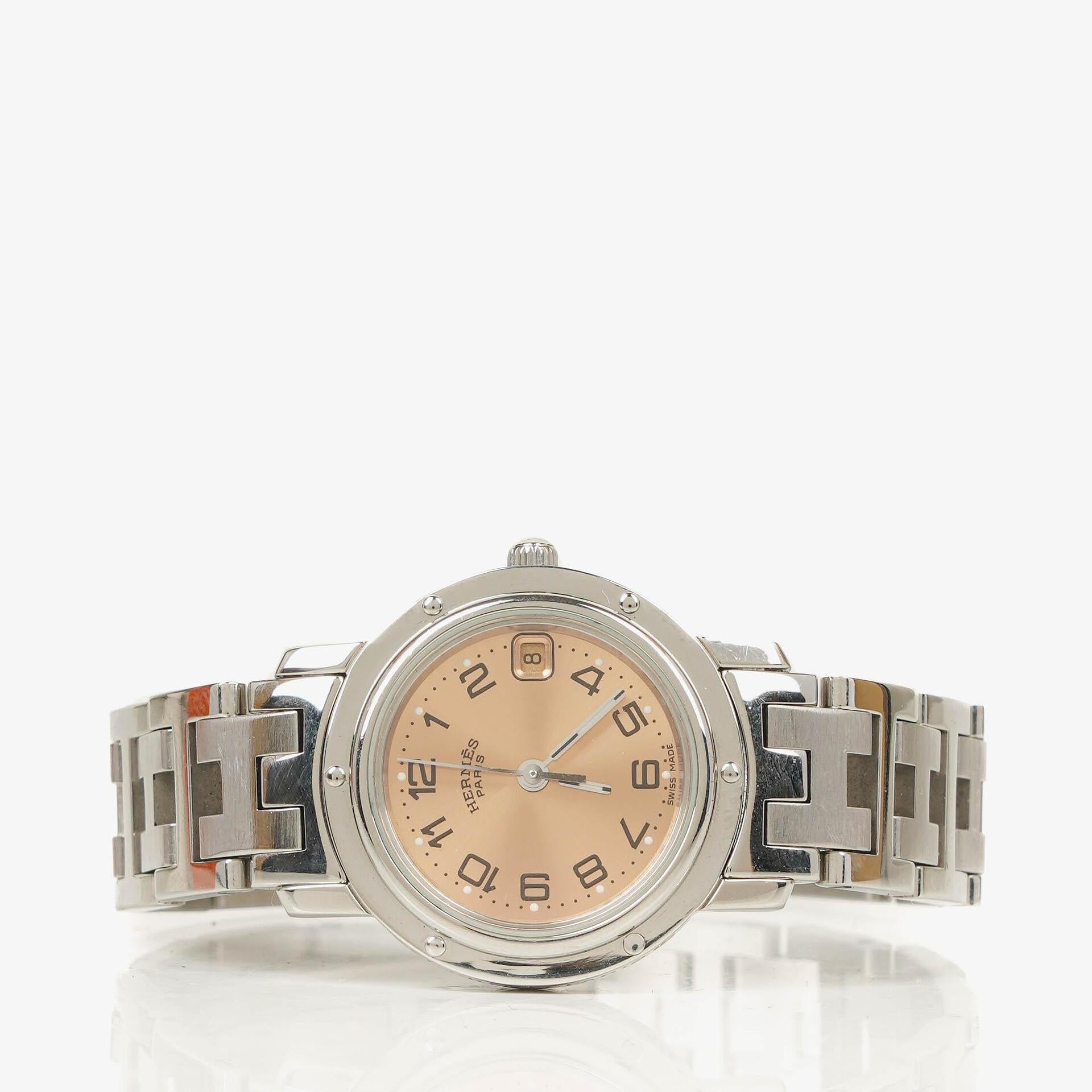Hermes Clipper Quarzuhr Edelstahl CL4.210