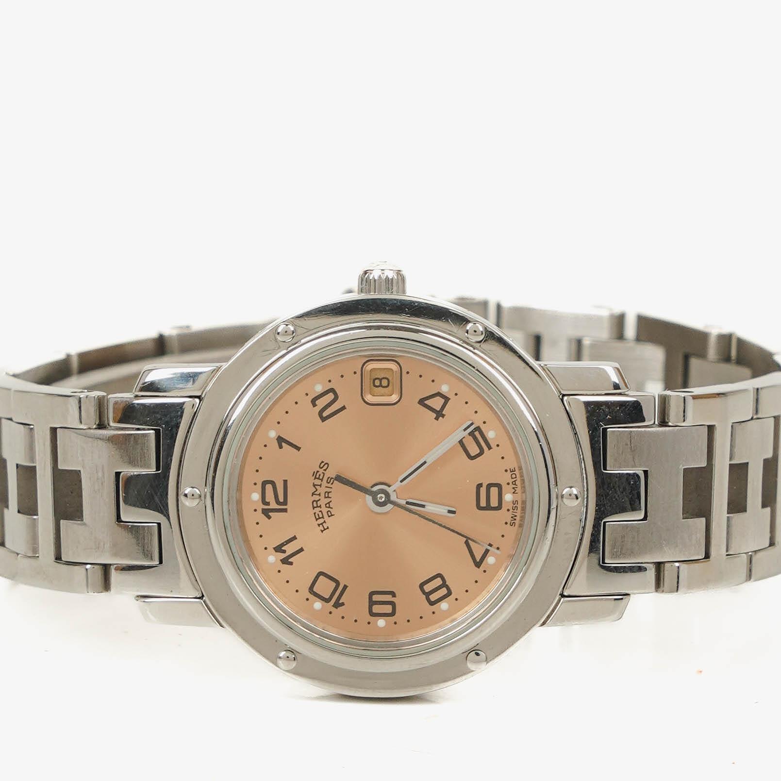 Hermes Clipper Quarzuhr Edelstahl CL4.210