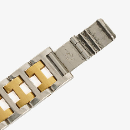 Hermès Clipper Quarzuhr aus bicolor Edelstahl