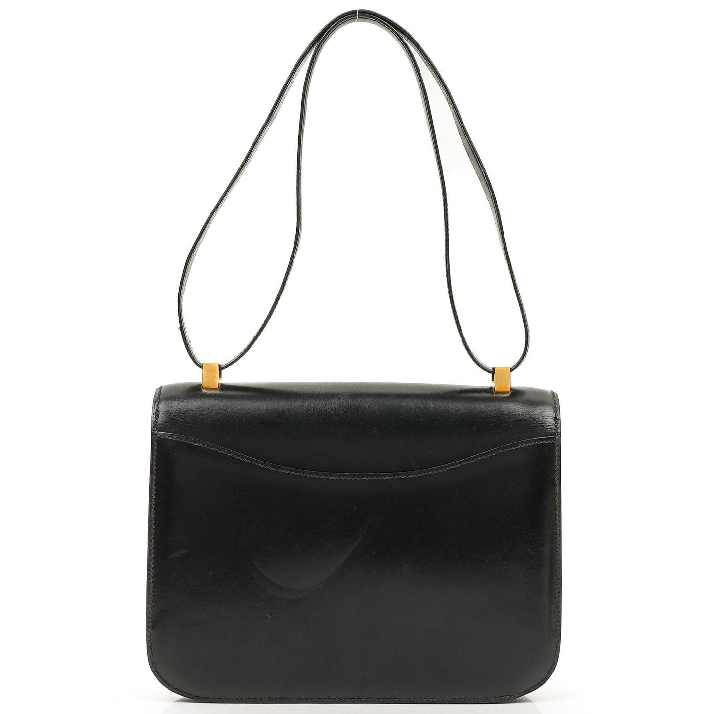 Hermès Constance 23 Vintage Schwarz Box Kalbsleder Mit Gold Hardware, 1979