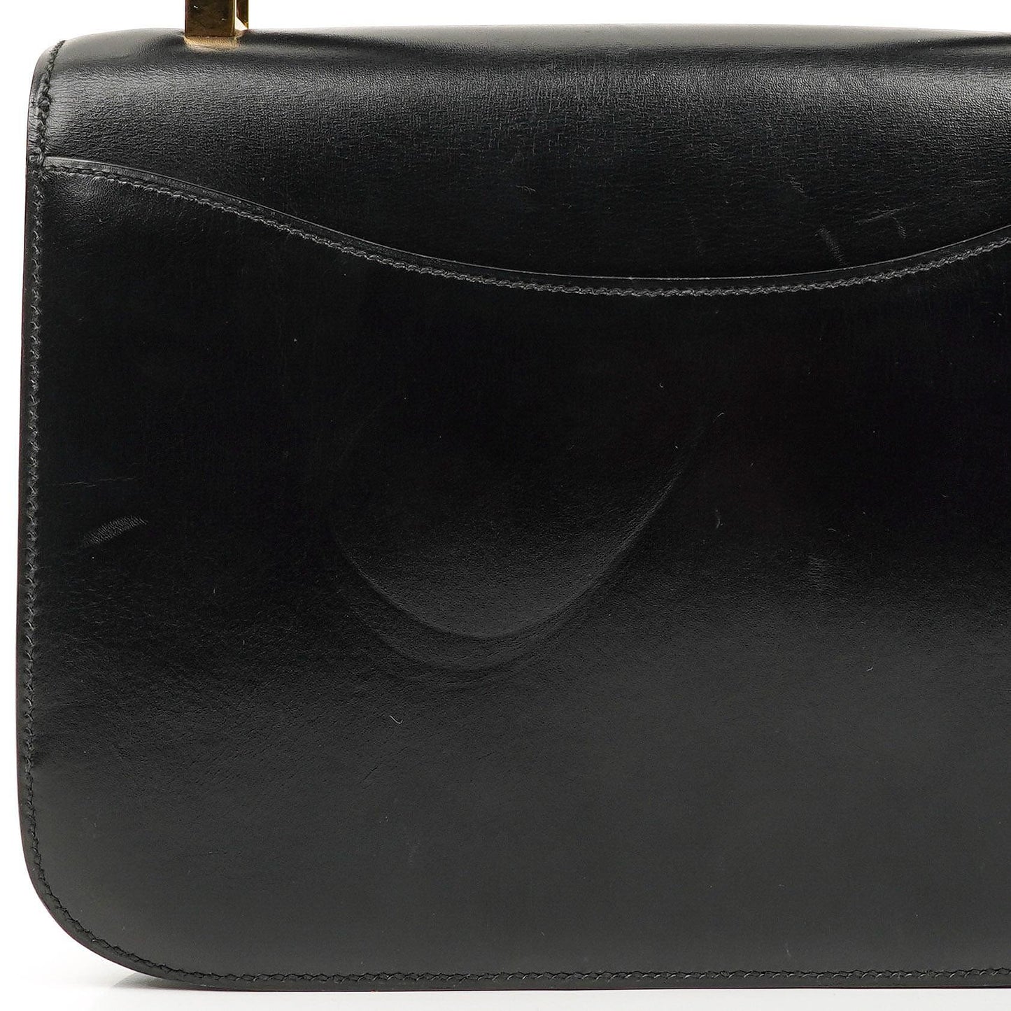 Hermès Constance 23 Vintage Schwarz Box Kalbsleder Mit Gold Hardware, 1979