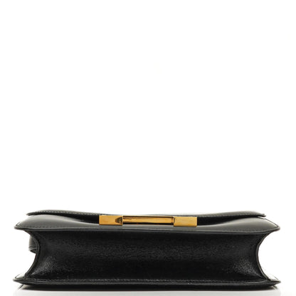 Hermès Constance 23 Vintage Schwarz Box Kalbsleder Mit Gold Hardware, 1979