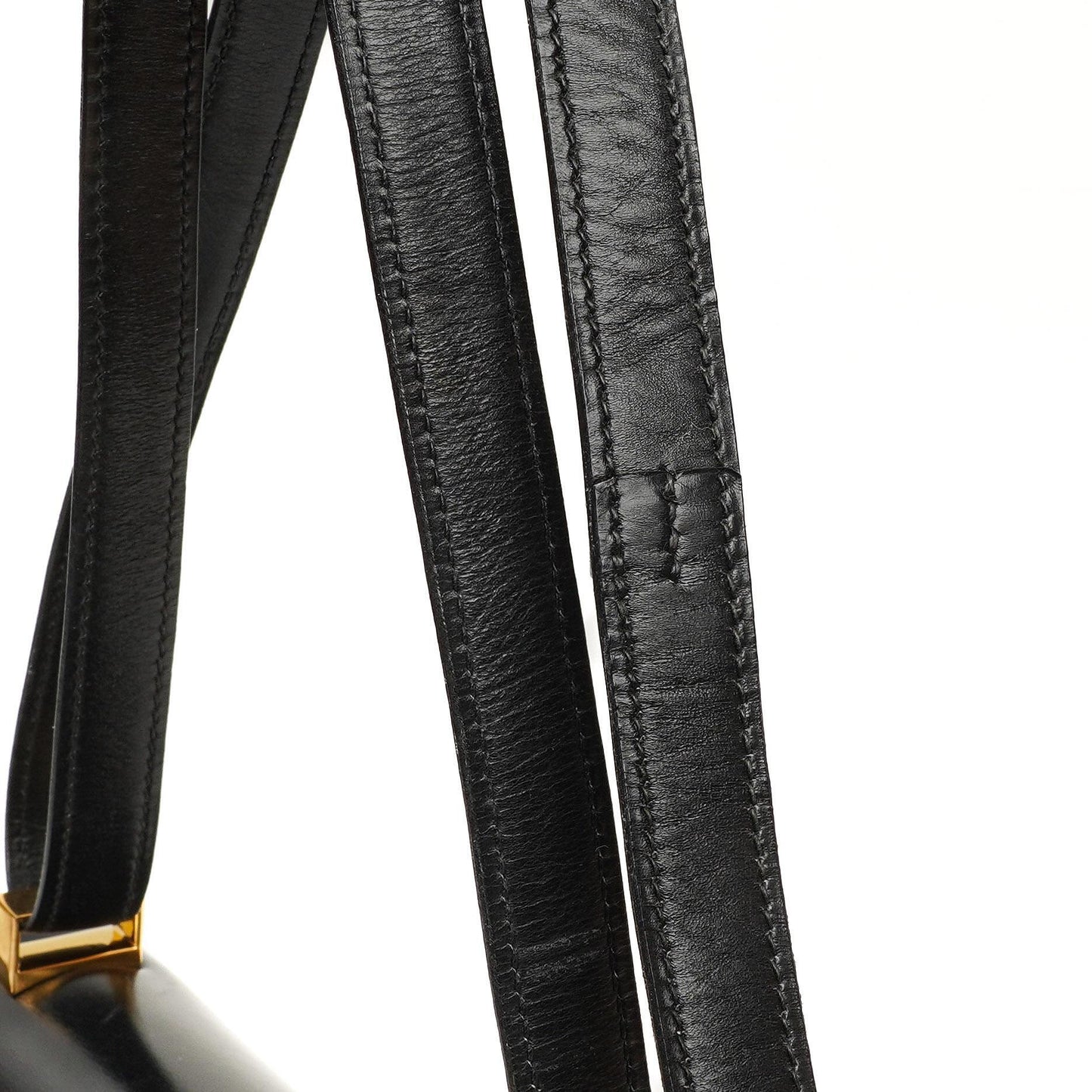 Hermès Constance 23 Vintage Schwarz Box Kalbsleder Mit Gold Hardware, 1979