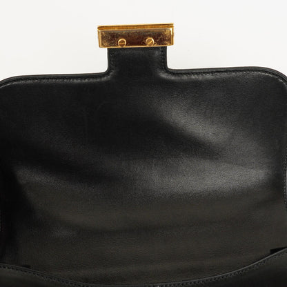 Hermès Constance 23 Vintage in schwarzem Boxcalf mit Goldbeschlägen, 1993