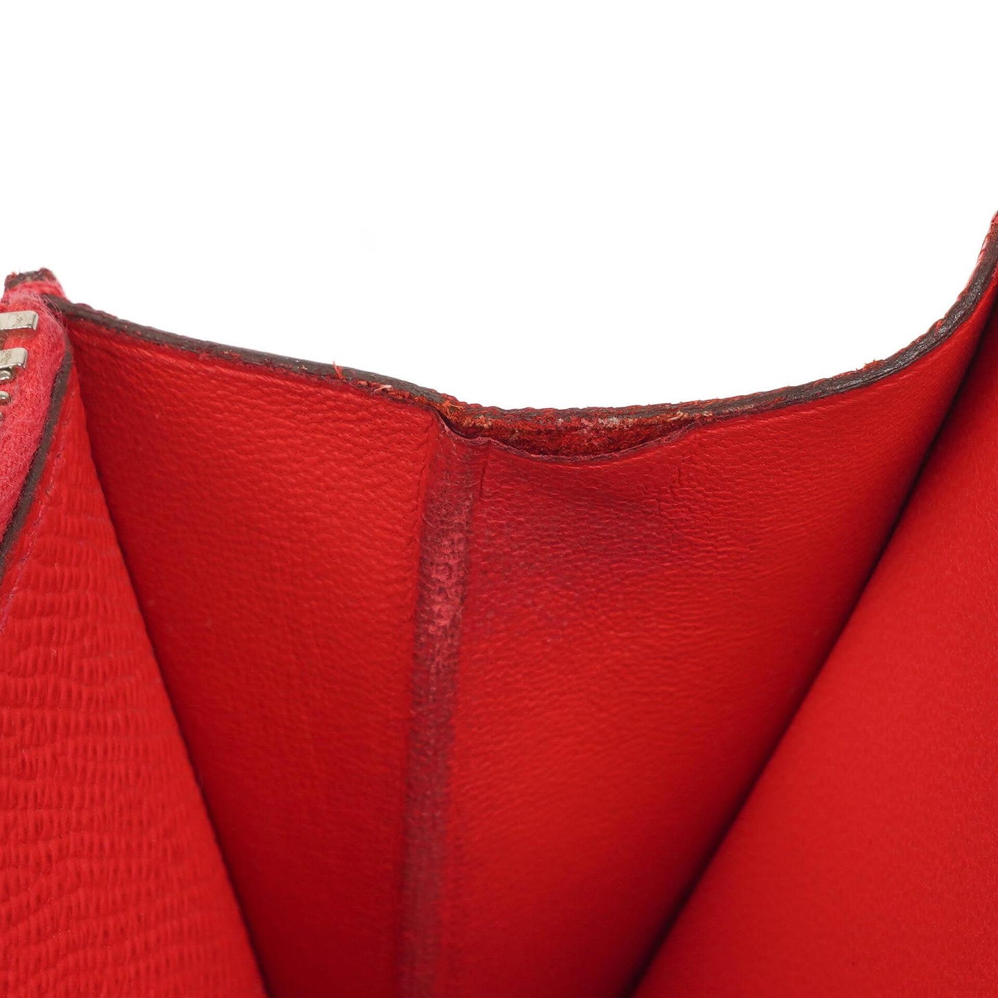 Hermès Constance Kompakt Geldbörse aus Rouge Casaque Epsom mit Palladium Hardware