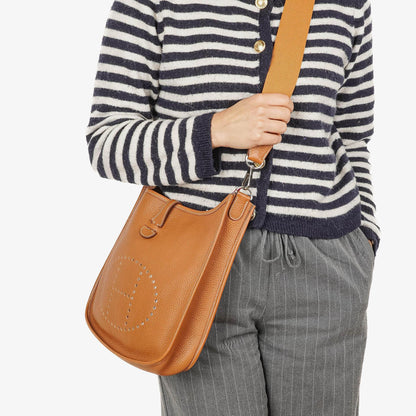 Hermès Evelyne I 29 Schultertasche aus Gold Taurillon Clemence Leder