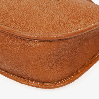 Hermes Evelyne I 29 Gold Taurillon Clemence Leder Schultertasche