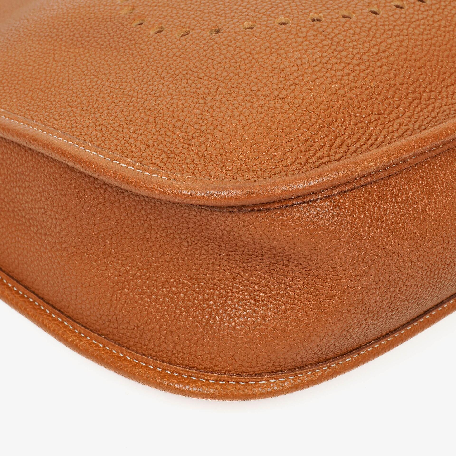 Hermes Evelyne I 29 Gold Taurillon Clemence Leder Schultertasche