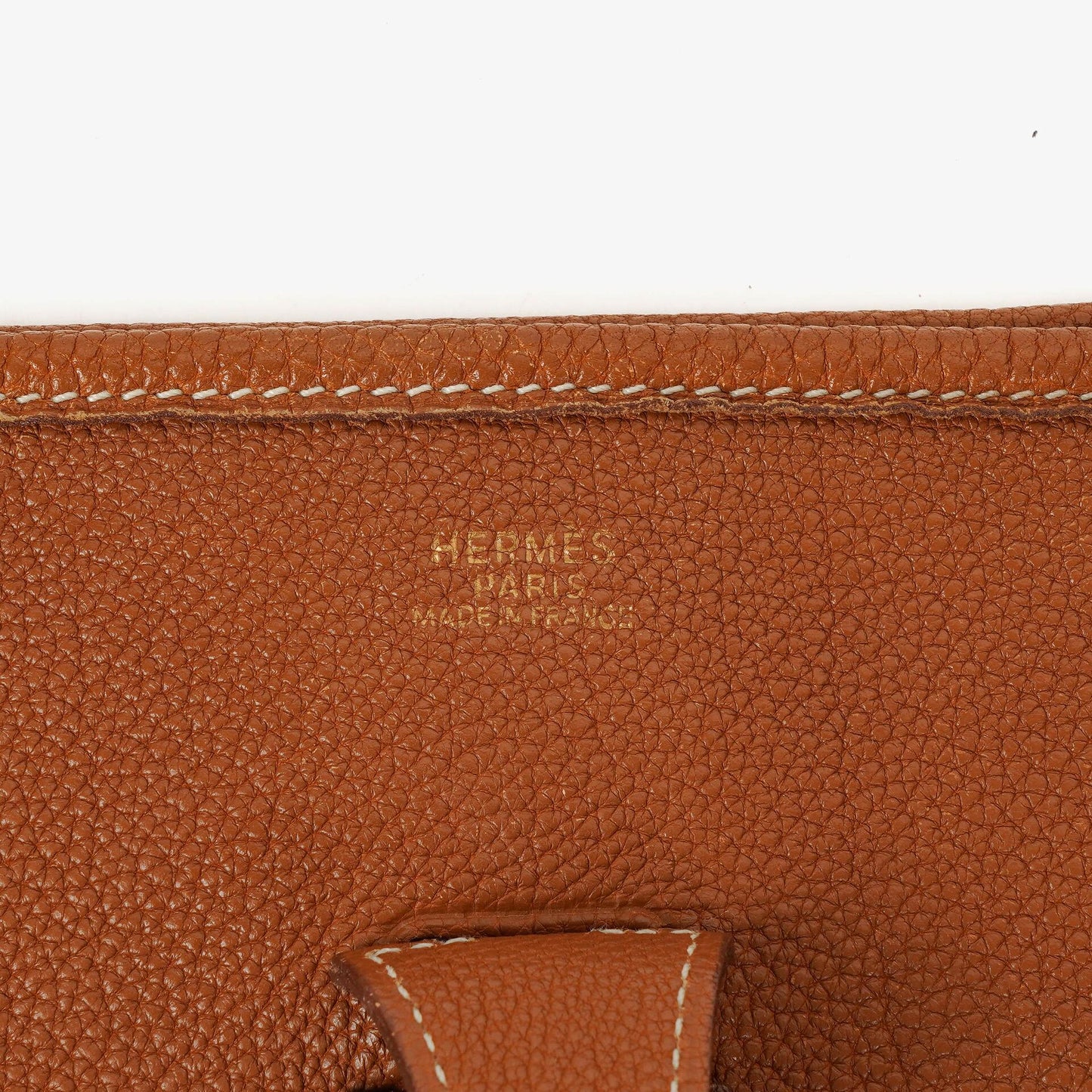 Hermes Evelyne I 29 Gold Taurillon Clemence Leder Schultertasche