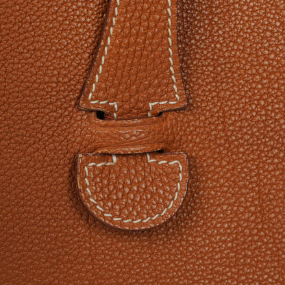 Hermes Evelyne I 29 Gold Taurillon Clemence Leder Schultertasche