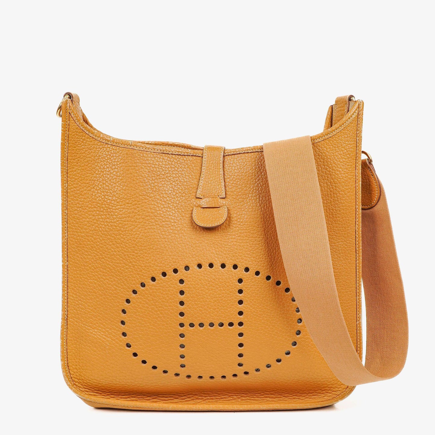 Hermès Evelyne I 33 Schultertasche aus Taurillon Clemence in Natural Sable