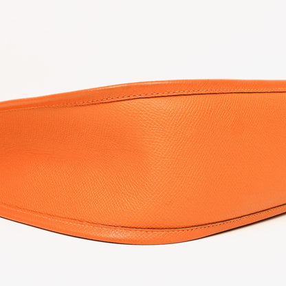 Hermès Evelyne I 33 Schultertasche aus orangefarbenem Epsom-Leder