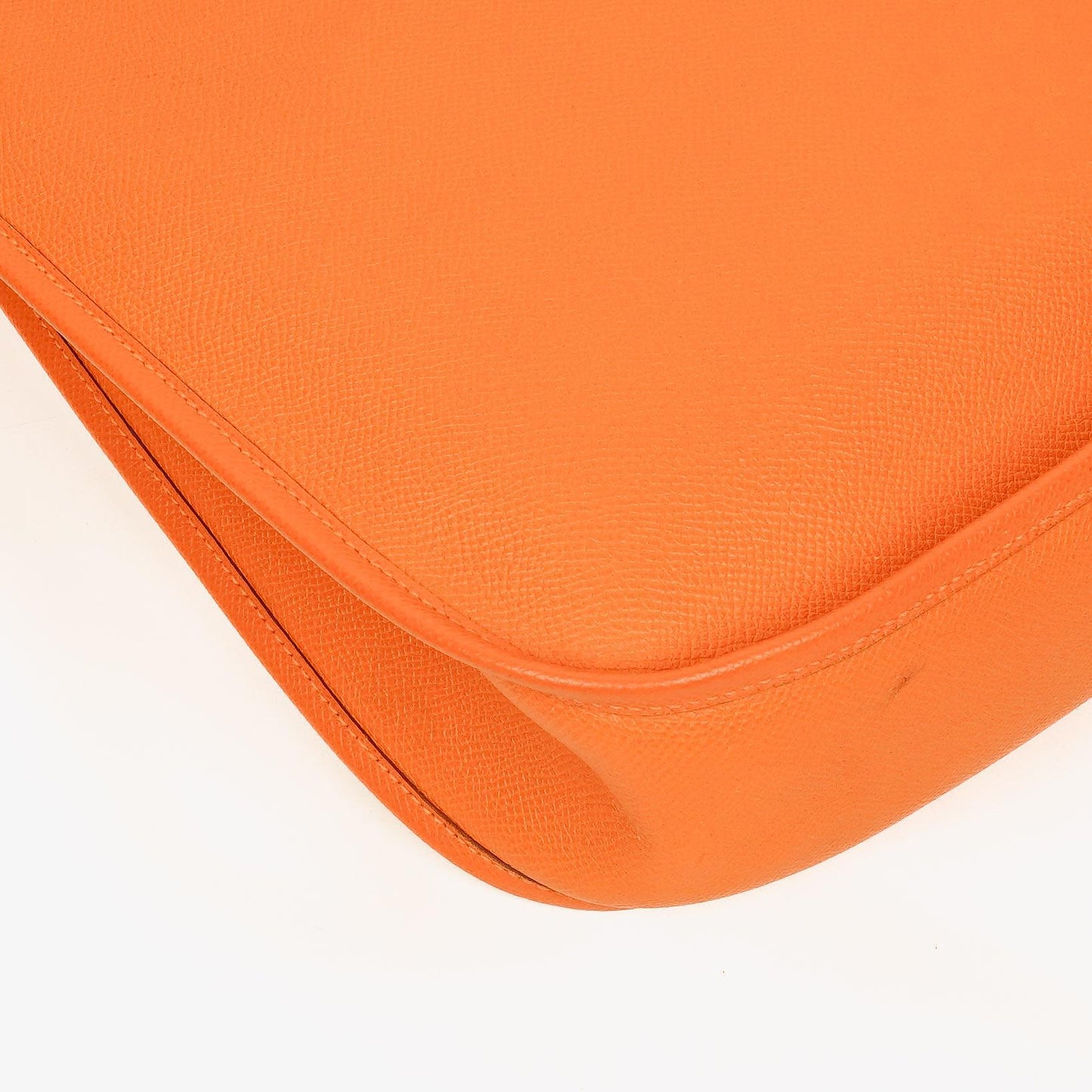 Hermès Evelyne I 33 Schultertasche aus orangefarbenem Epsom-Leder