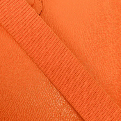 Hermès Evelyne I 33 Schultertasche aus orangefarbenem Epsom-Leder
