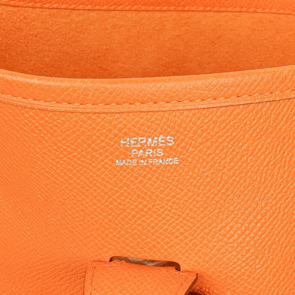 Hermès Evelyne I 33 Schultertasche aus orangefarbenem Epsom-Leder