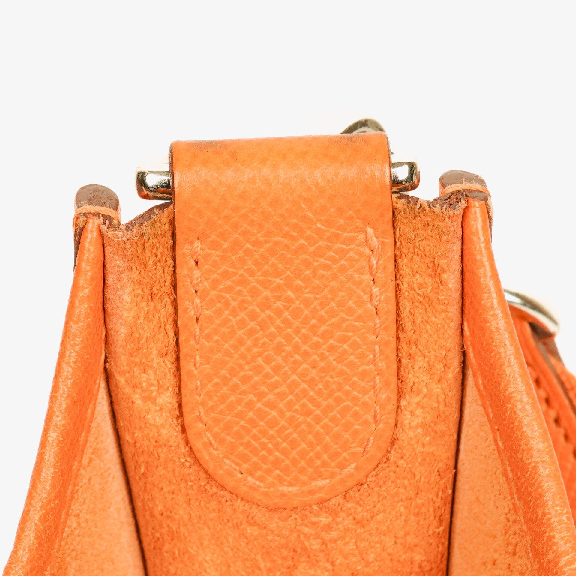 Hermès Evelyne I 33 Schultertasche aus orangefarbenem Epsom-Leder