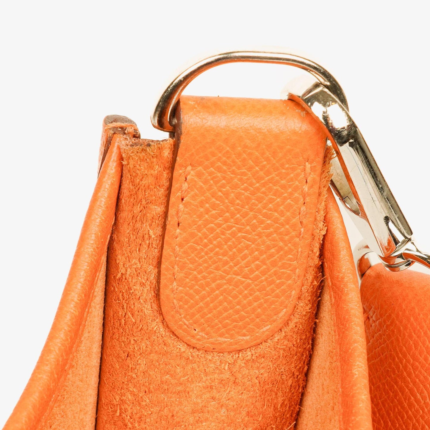 Hermès Evelyne I 33 Schultertasche aus orangefarbenem Epsom-Leder