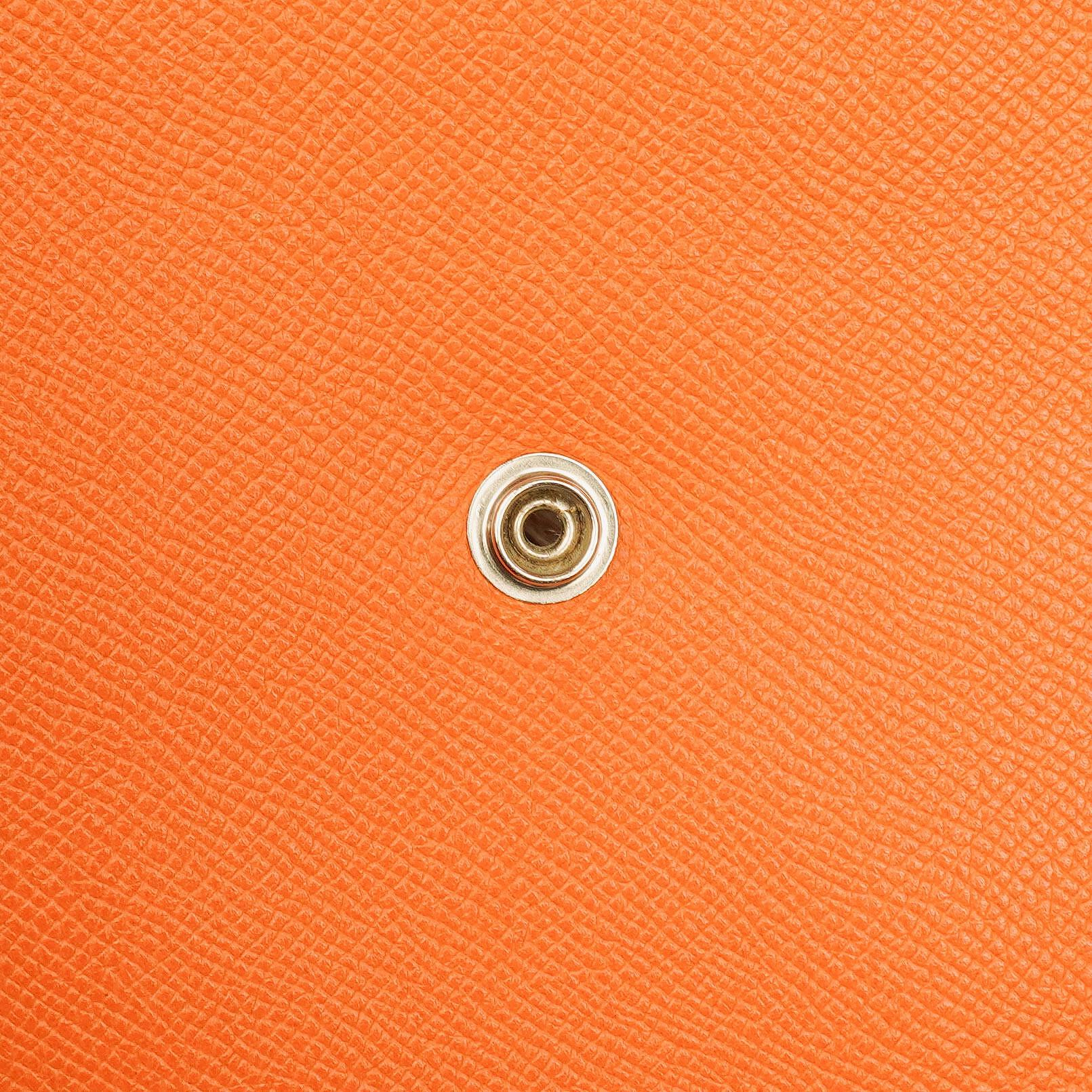Hermès Evelyne I 33 Schultertasche aus orangefarbenem Epsom-Leder