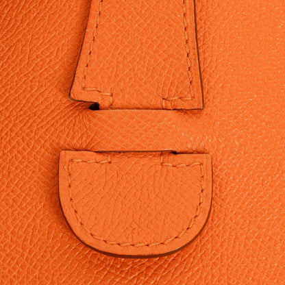 Hermès Evelyne I 33 Schultertasche aus orangefarbenem Epsom-Leder