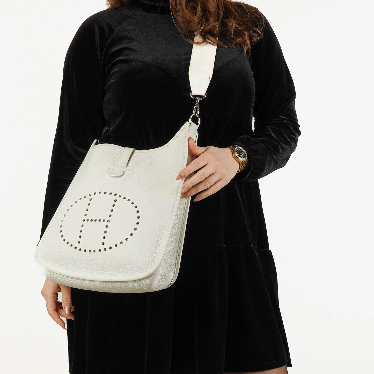 Hermès Evelyne I Schultertasche aus Clemence Leder