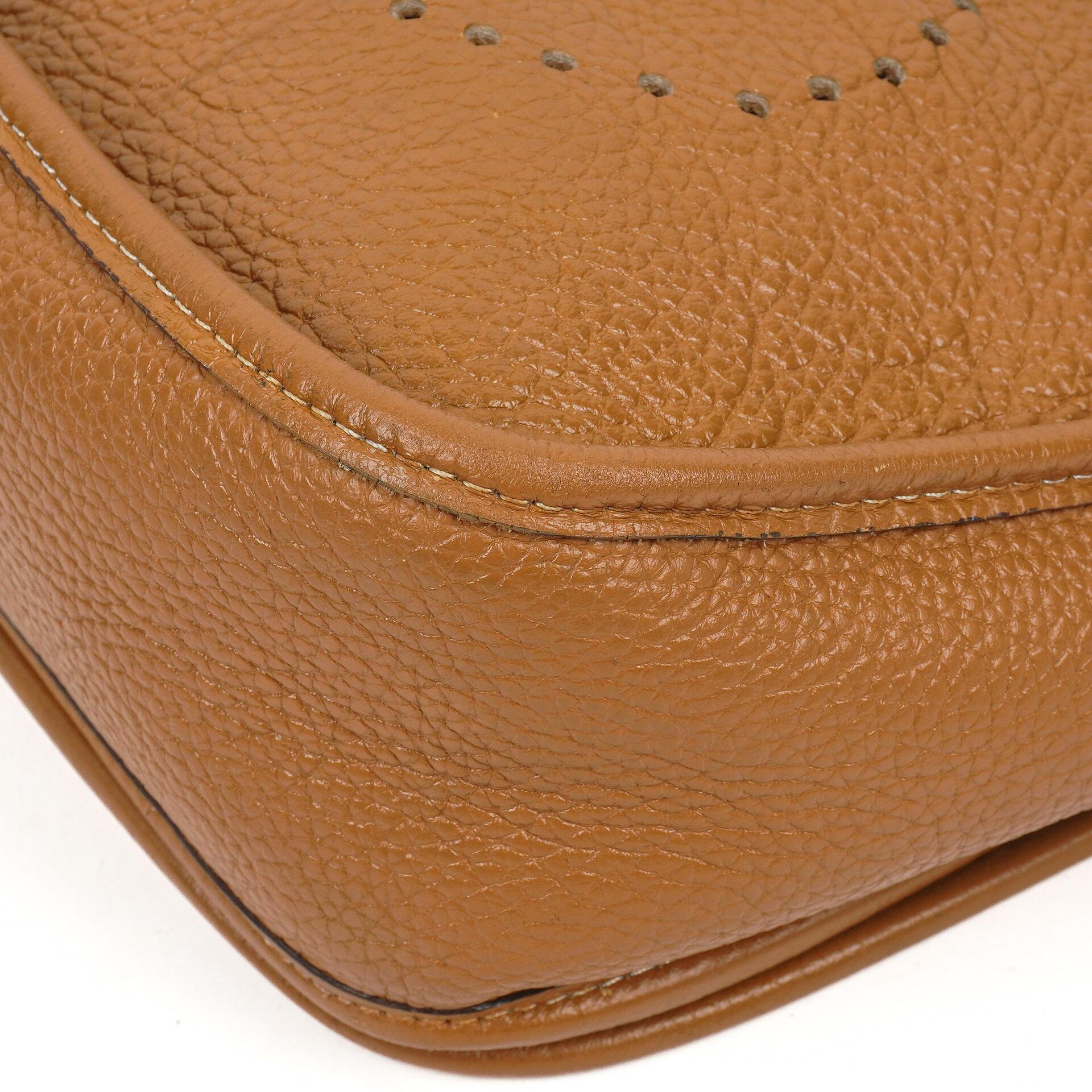Hermes Evelyne III GM Gold Taurillon Clemence Leder Tasche