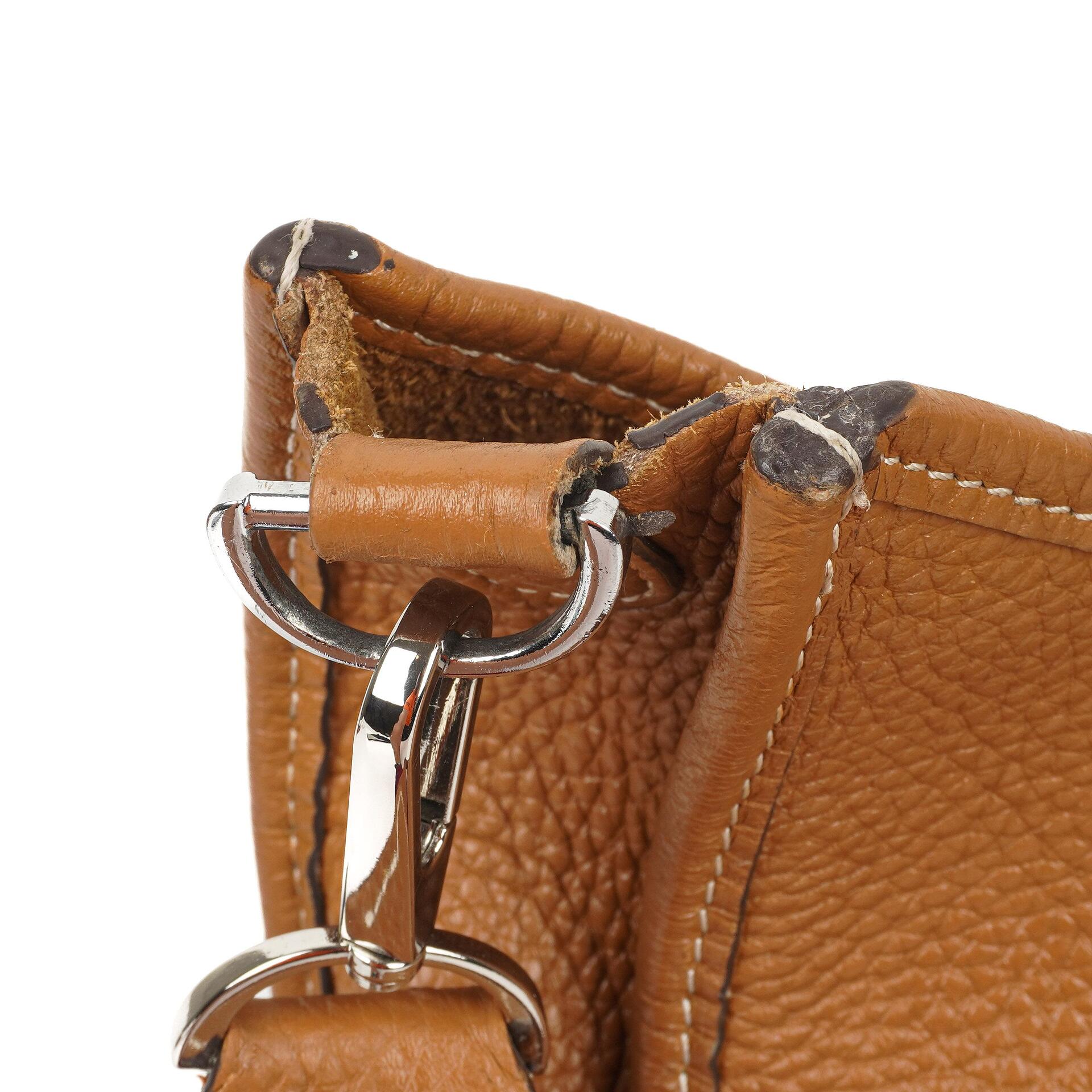 Hermes Evelyne III GM Gold Taurillon Clemence Leder Tasche