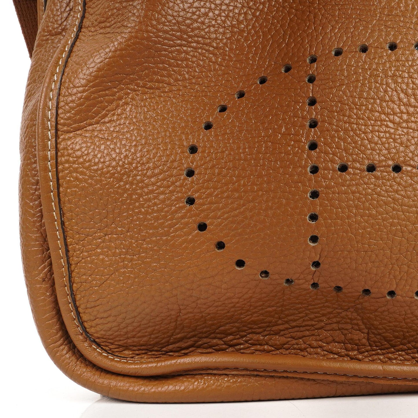 Hermes Evelyne III GM Gold Taurillon Clemence Leder Tasche