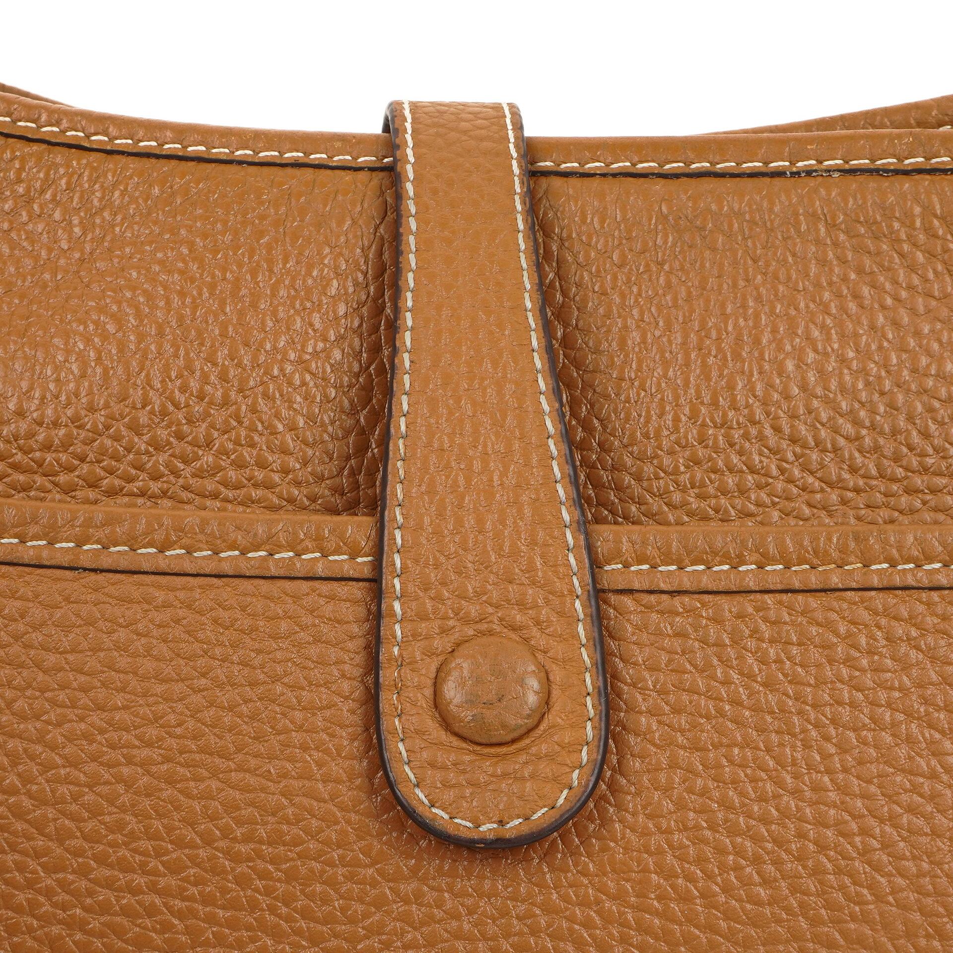 Hermes Evelyne III GM Gold Taurillon Clemence Leder Tasche