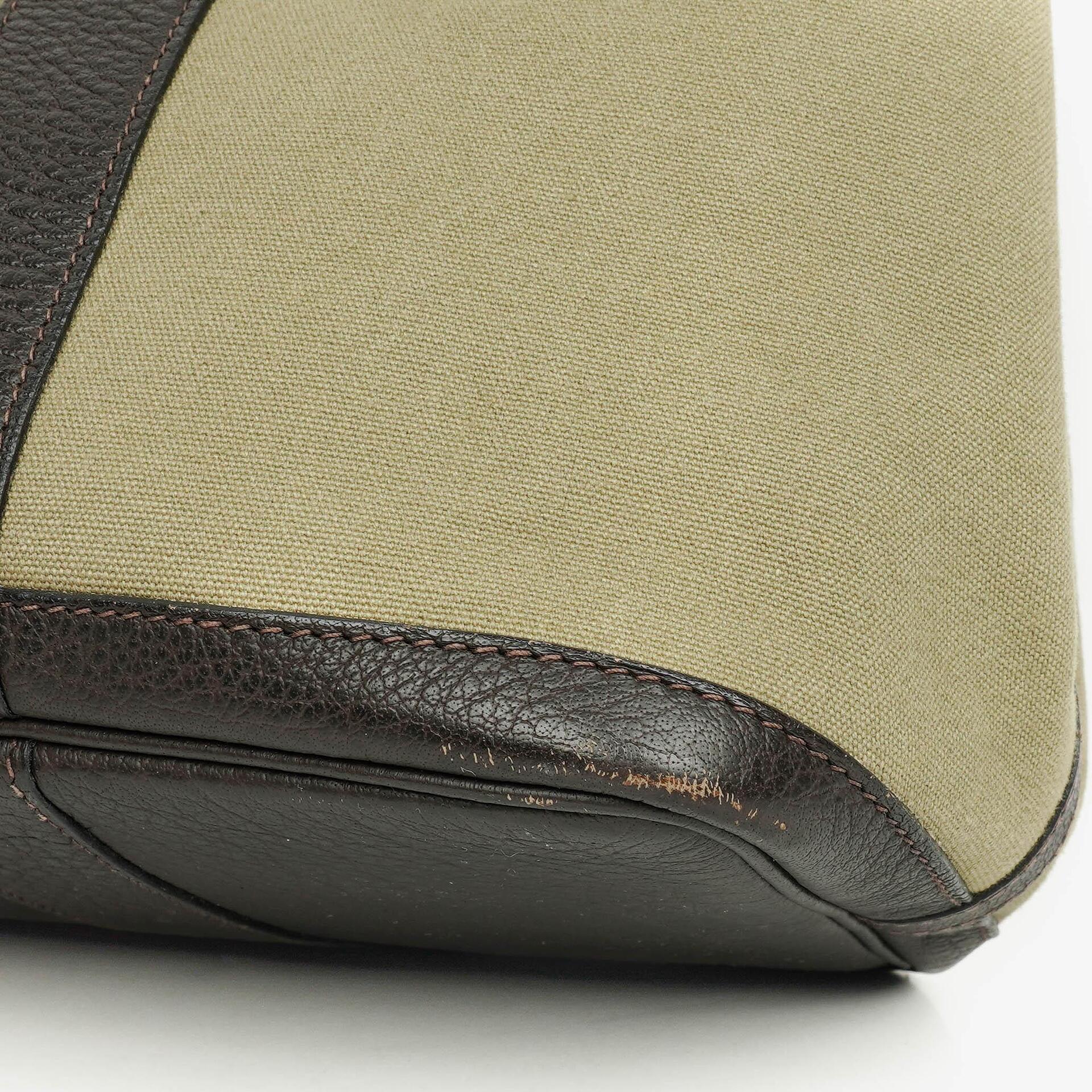 Hermès Garden Party 36 PM Handtasche aus schwarzem Büffelleder und Canvas