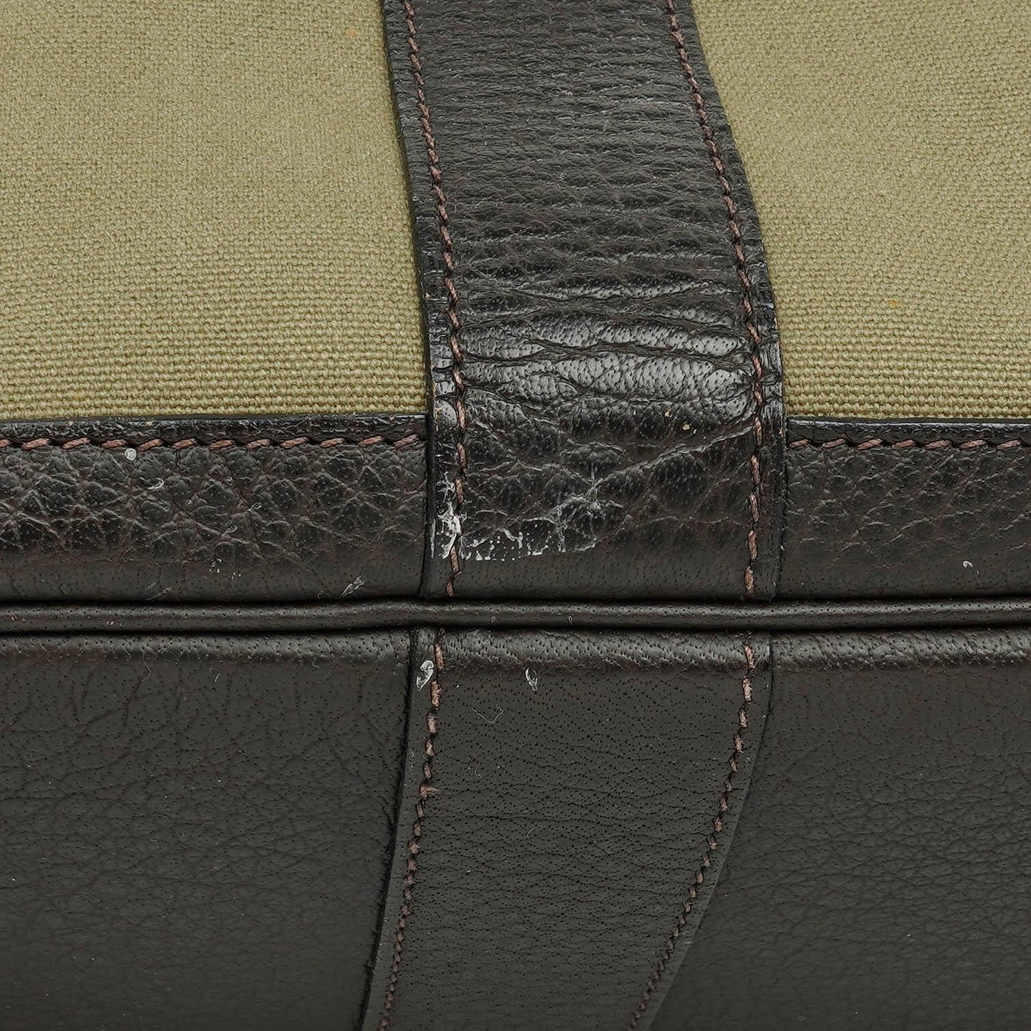 Hermès Garden Party 36 PM Handtasche aus schwarzem Büffelleder und Canvas