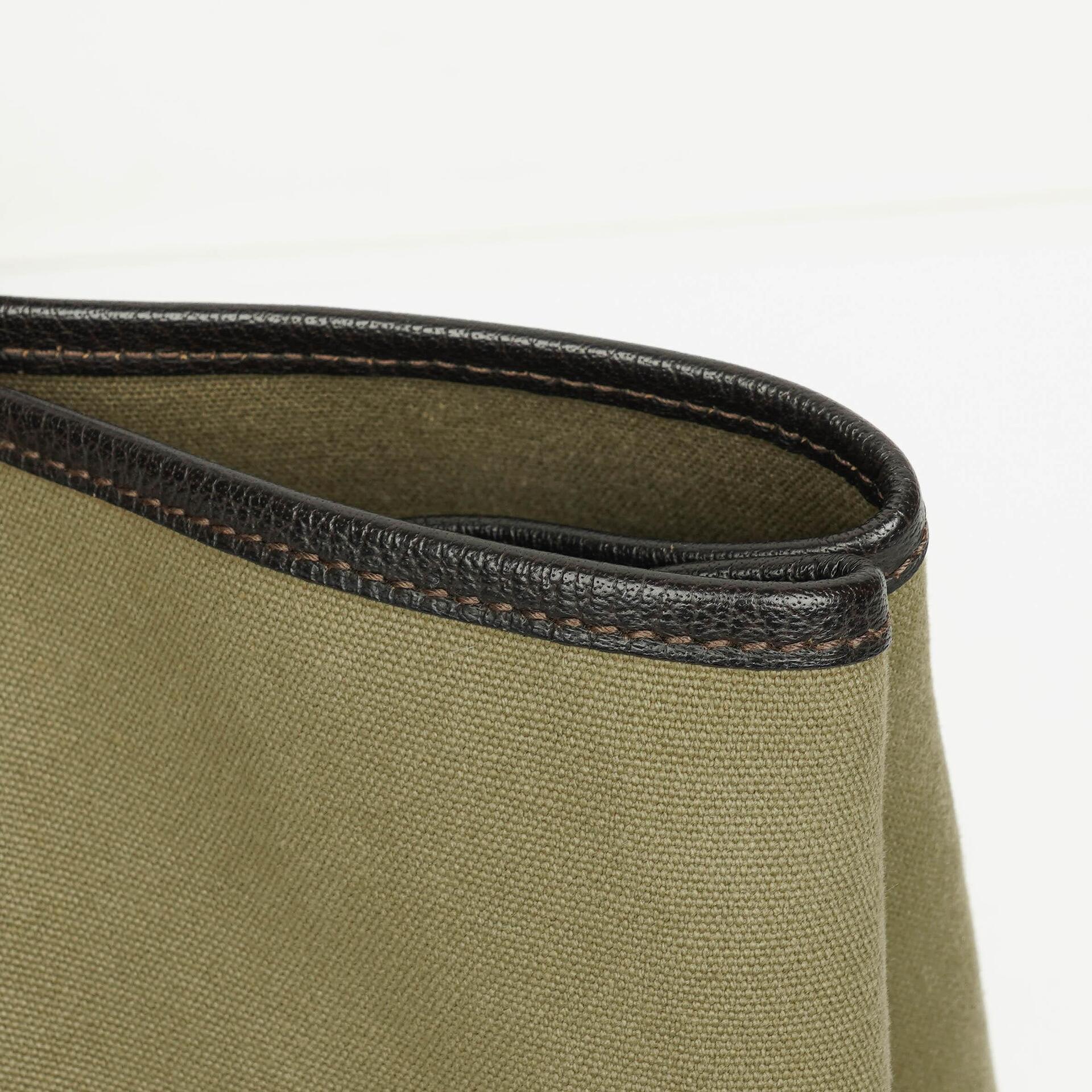 Hermès Garden Party 36 PM Handtasche aus schwarzem Büffelleder und Canvas