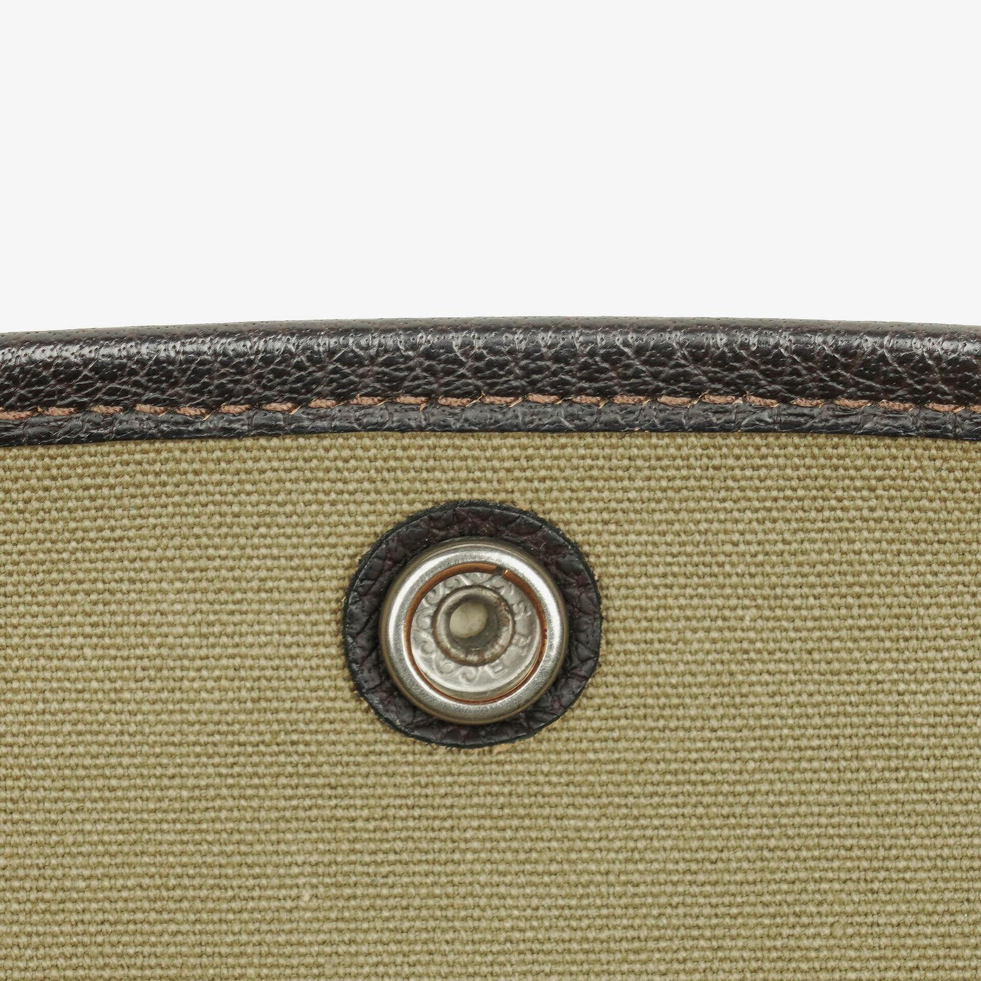 Hermès Garden Party 36 PM Handtasche aus schwarzem Büffelleder und Canvas