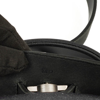 Hermes Herbag Schwarz Toile Vache Hunter MM 2-in-1 Tasche, 2000