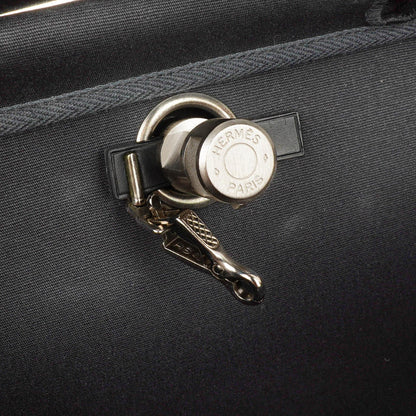 Hermes Herbag Schwarz Toile Vache Hunter MM 2-in-1 Tasche, 2000