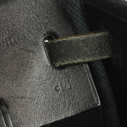 Hermes Herbag Cabas Schwarze Toile Vache Hunter MM 2 in 1 Tasche