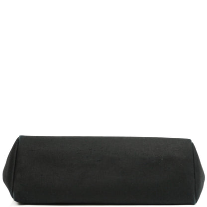 Hermes Herbag Cabas Schwarze Toile Vache Hunter MM 2 in 1 Tasche