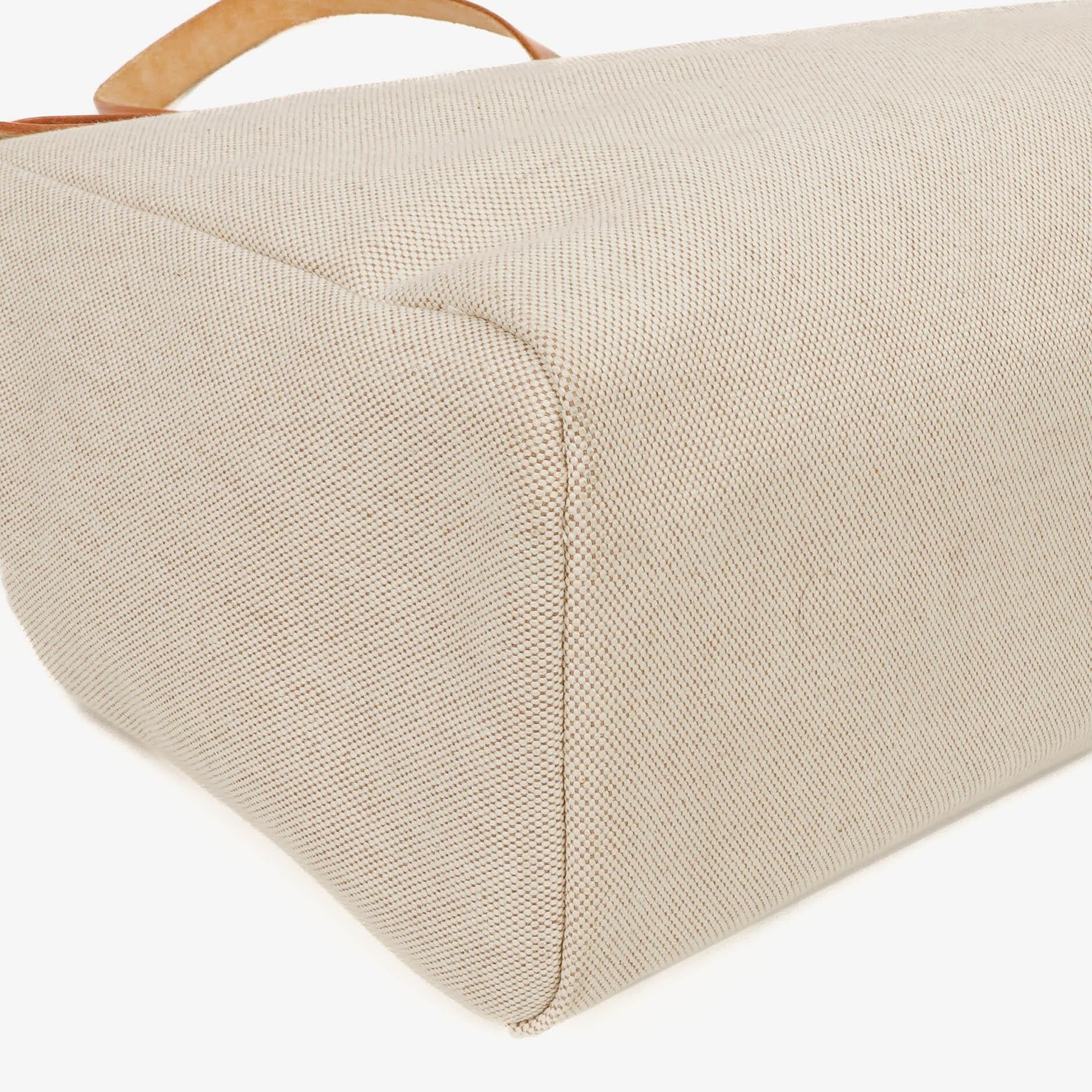 Hermès Herbag Cabas Canvas Vache Hunter MM 2-in-1 Tasche