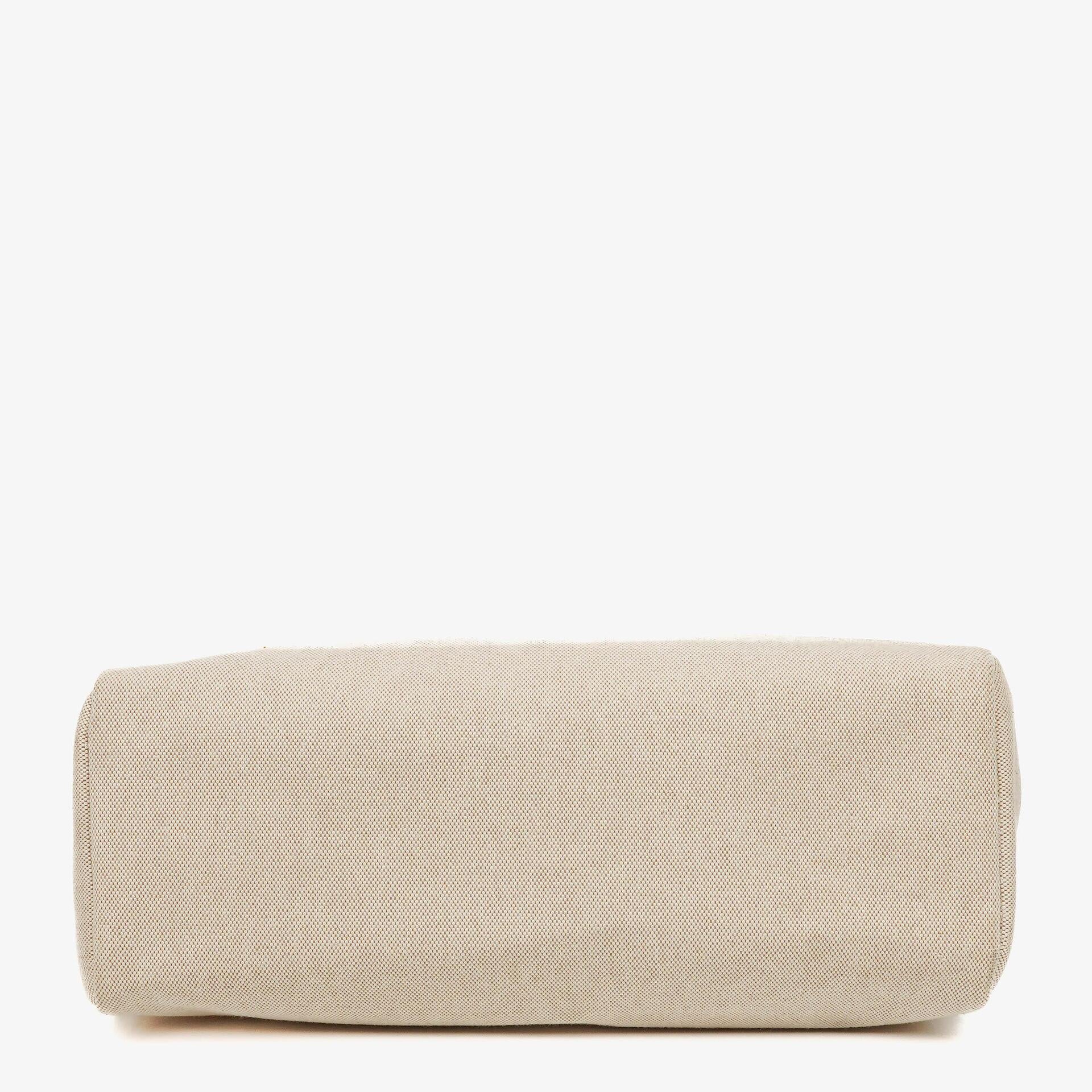 Hermès Herbag Cabas Canvas Vache Hunter MM 2-in-1 Tasche