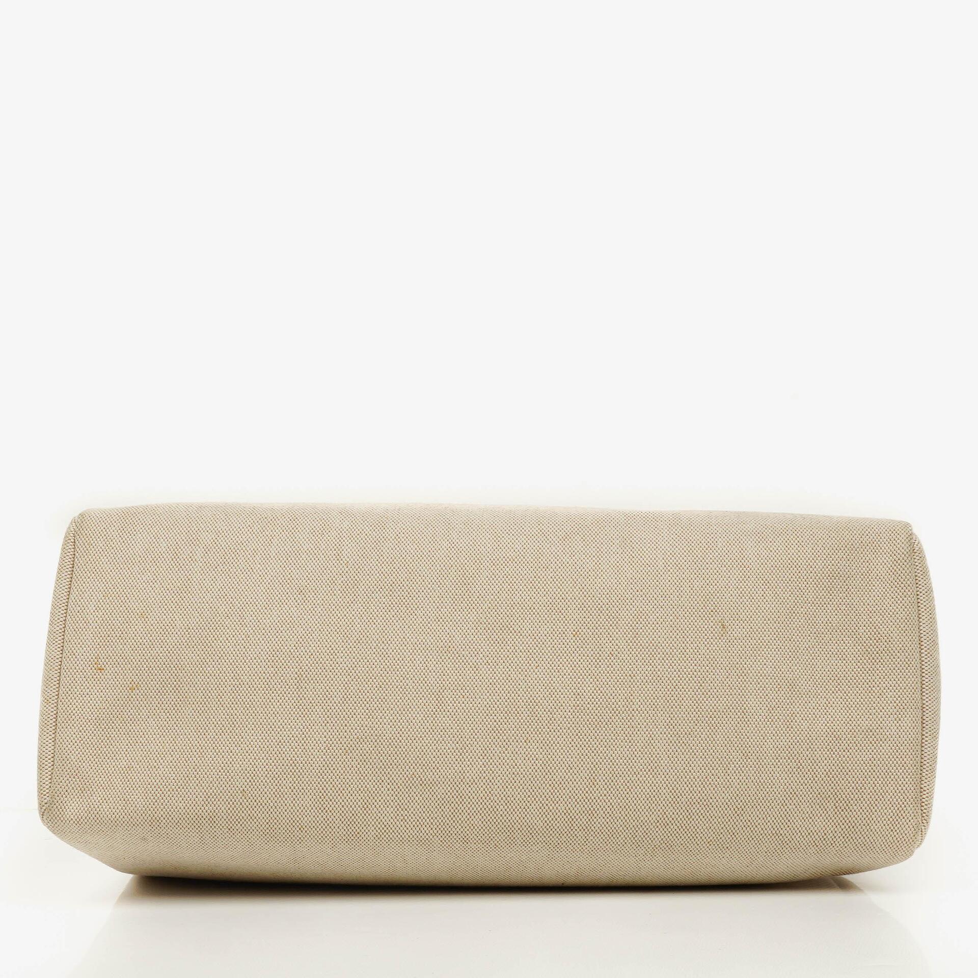 Hermes Herbag Cabas Canvas Vache Hunter MM 2-in-1 Tasche
