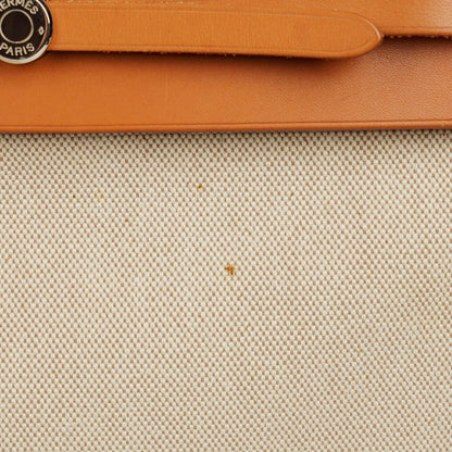Hermes Herbag Cabas Canvas Vache Hunter MM 2-in-1 Tasche