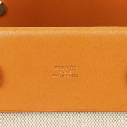 Hermes Herbag Cabas Canvas Vache Hunter MM 2-in-1 Tasche
