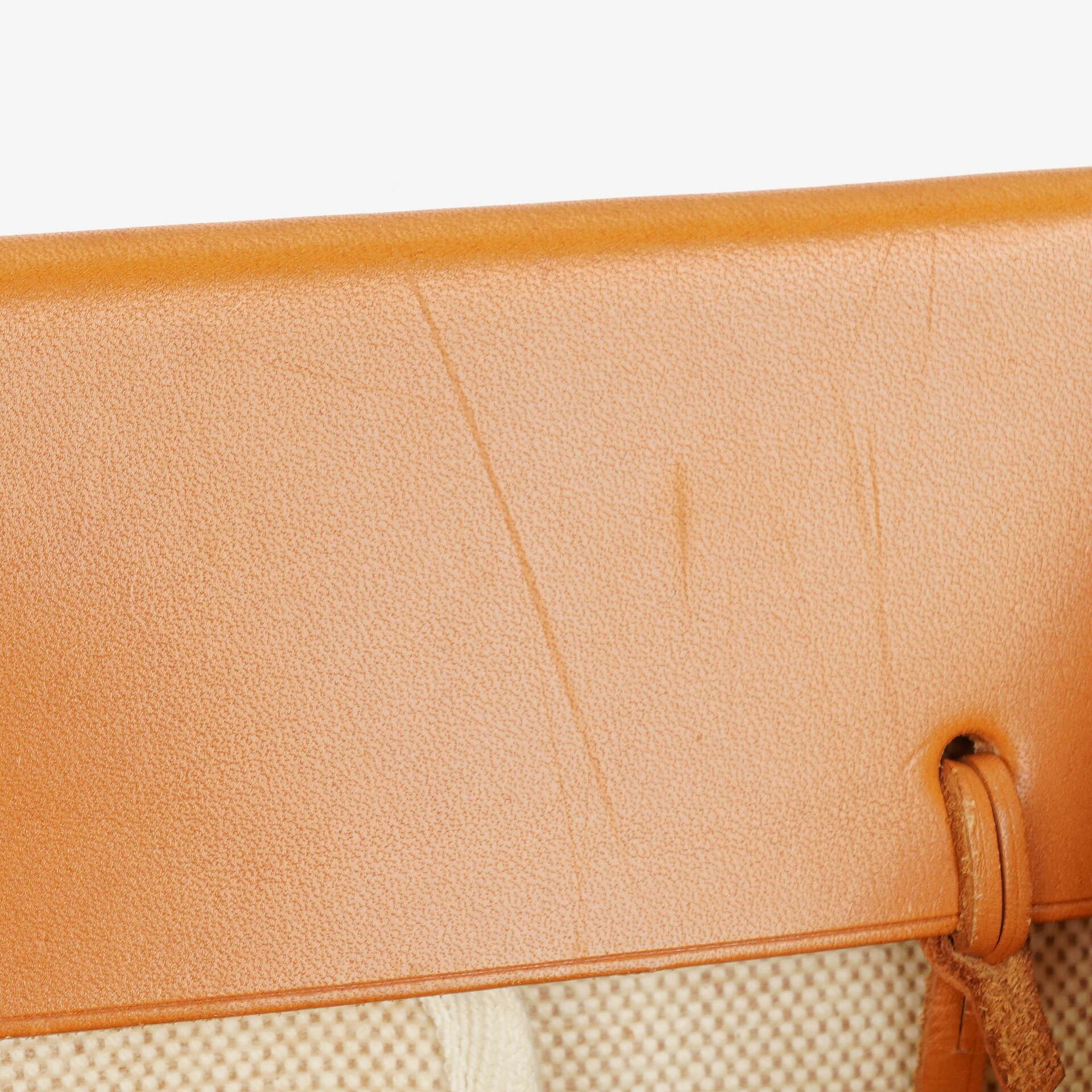 Hermes Herbag Cabas Canvas Vache Hunter MM 2-in-1 Tasche