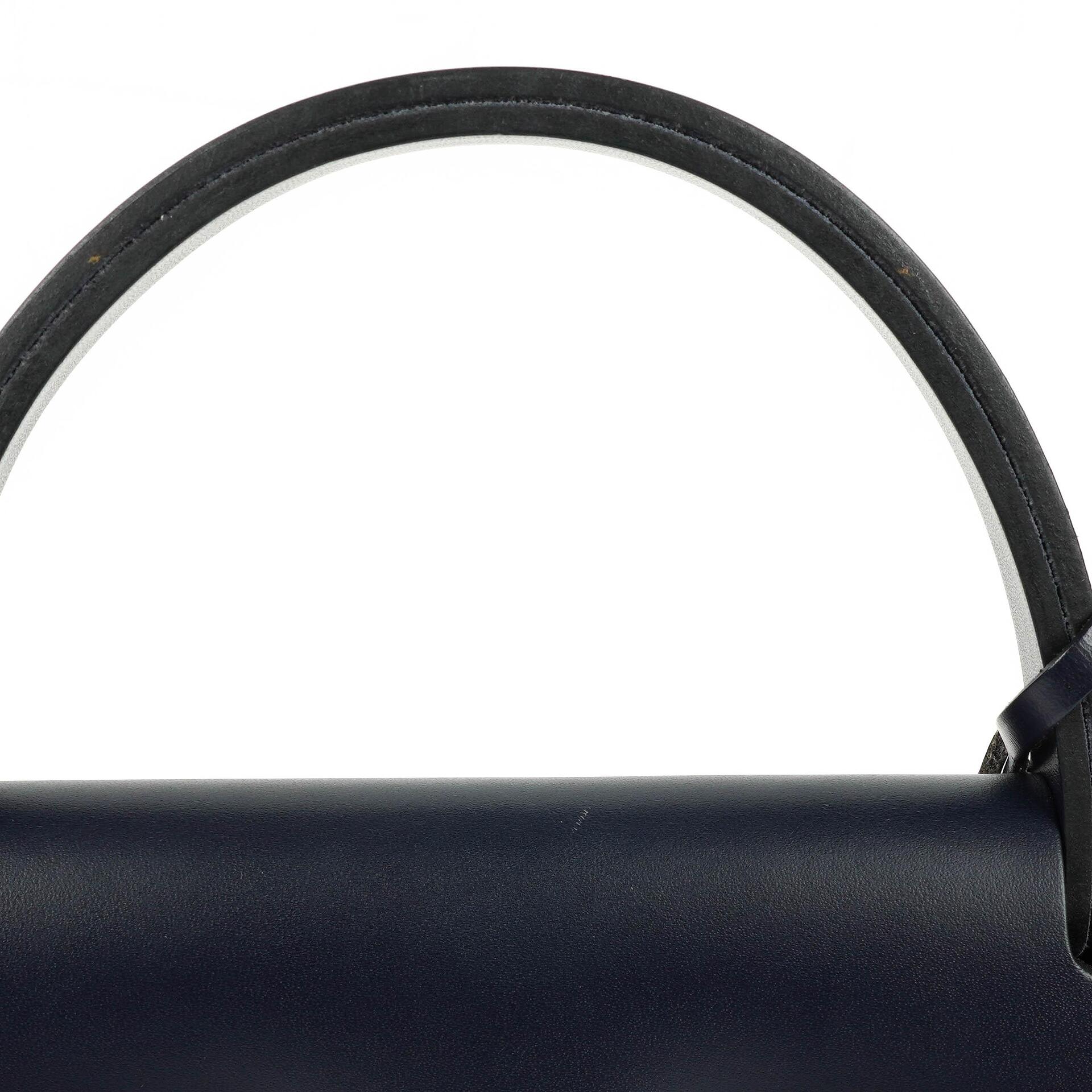 Hermès Herbag Horseshoe Stamp (HSS) Zip PM In Bleu Indigo Vache Hunter Und Criss Viking Stoff Mit Palladium Beschlägen